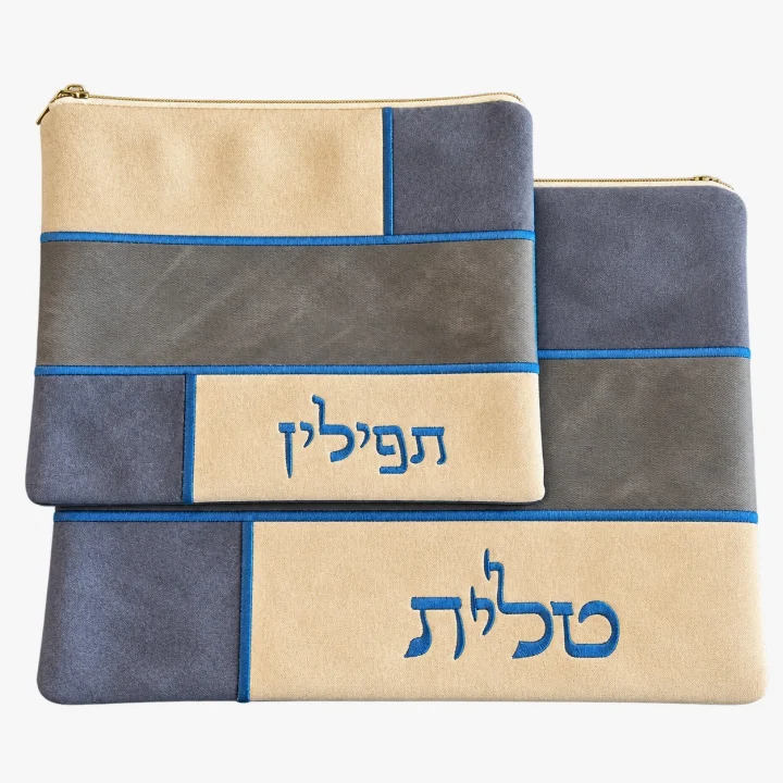 סט טלית תפילין דמוי עור