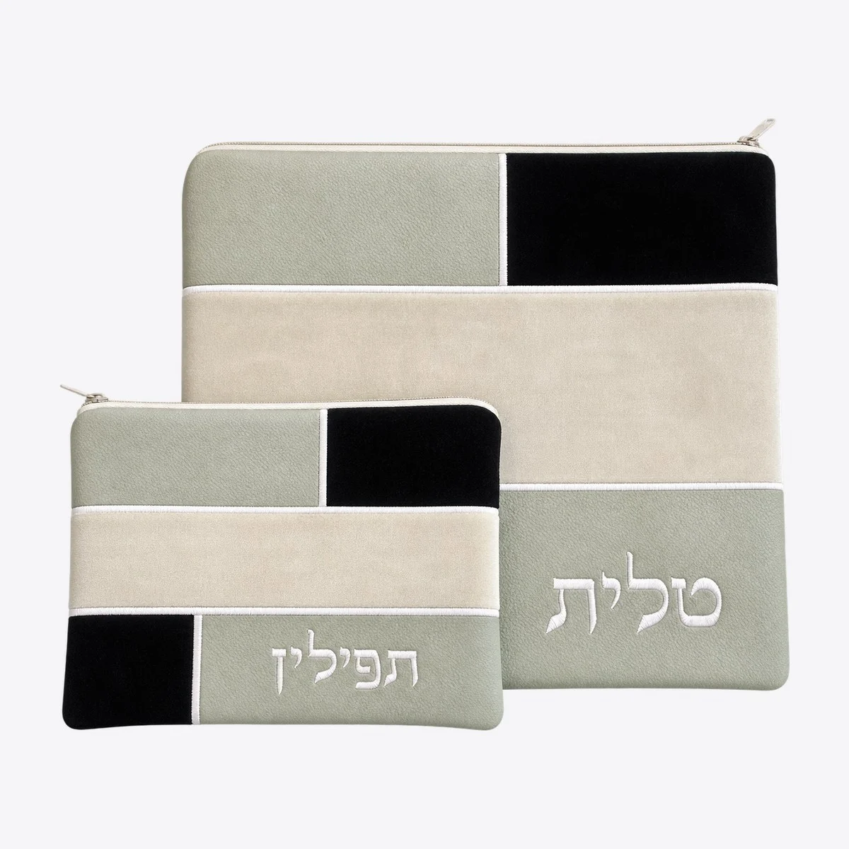 סט טלית ותפילין מרווה ושחור